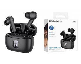 Наушники вакуумные беспроводные BOROFONE FQ7 Treasure ANC+ENC (черный)