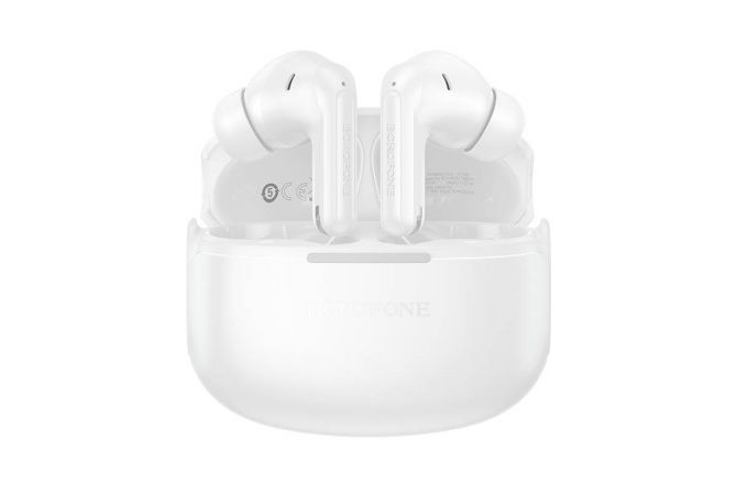 Наушники вакуумные беспроводные BOROFONE FQ9 Peaceful (белый)