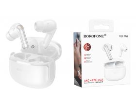 Наушники вакуумные беспроводные BOROFONE FQ9 Plus Peaceful ANC+ENC (белый)