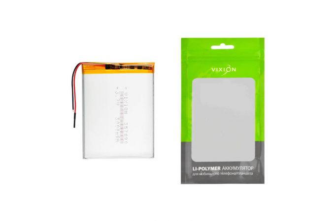 Аккумулятор универсальный 3,5x70x90 mm 2500mAh (3,7V Li-Pol) (Vixion)