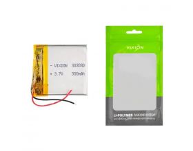 Аккумулятор универсальный 30х30х30 mm 300mAh (3,7V Li-Pol) (Vixion)