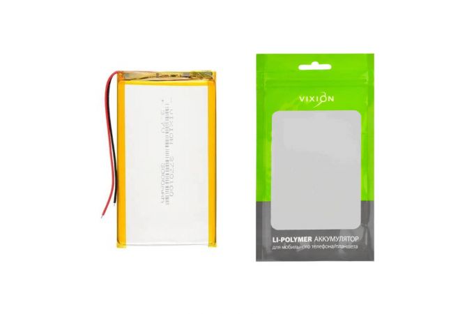 Аккумулятор универсальный 37x70x100 mm 3000mAh (3,7V Li-Pol) (Vixion)