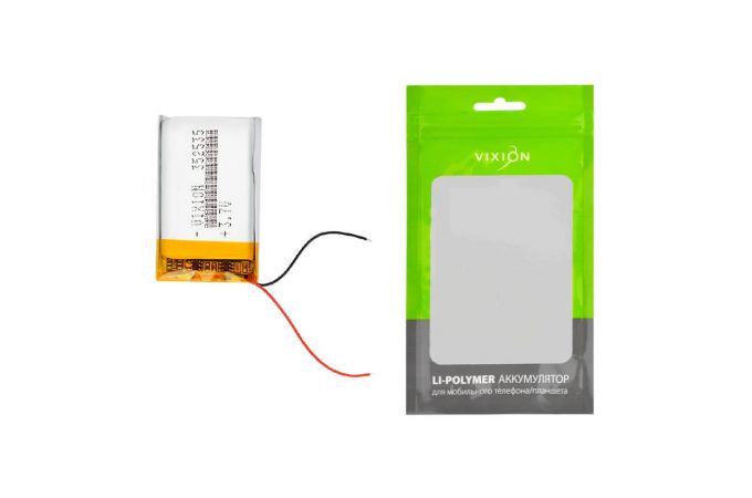 Аккумулятор универсальный 3х25х35 mm 300mAh (3,7V Li-Pol) (Vixion)