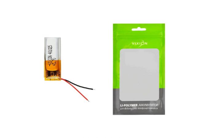 Аккумулятор универсальный 4x10x25 mm 100mAh (3,7V Li-Pol) (Vixion)