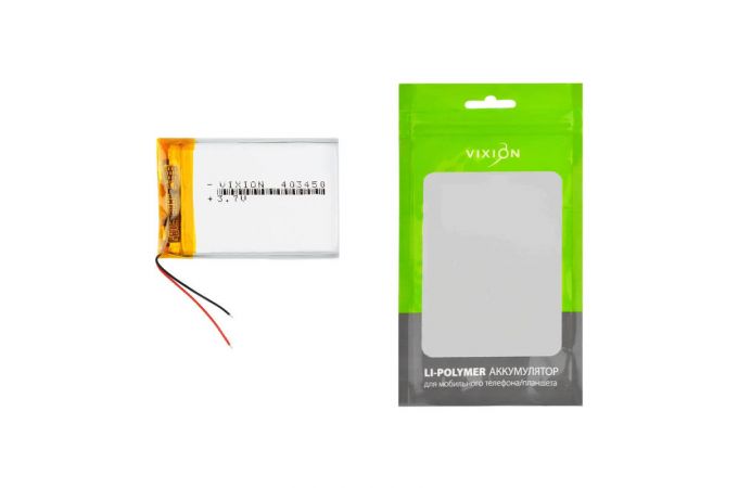 Аккумулятор универсальный 4х34х50 mm 800mAh (3,7V Li-Pol) (Vixion)
