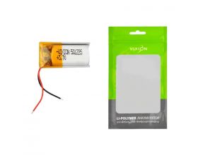 Аккумулятор универсальный 5x12x25 mm 130mAh (3,7V Li-Pol) (Vixion)