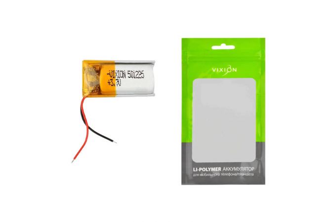 Аккумулятор универсальный 5x12x25 mm 130mAh (3,7V Li-Pol) (Vixion)