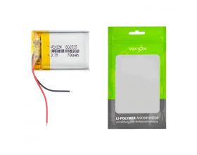 Аккумулятор универсальный 8x25x35 mm 700mAh (3,7V Li-Pol) (Vixion)