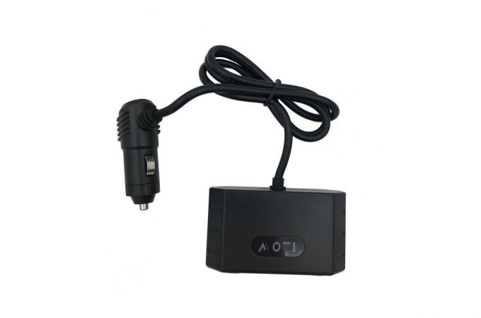Разветвитель прикуривателя в авто Xunniu SK-807 на 2 гнезда + 2USB