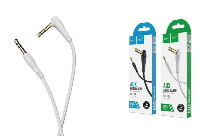 Кабель аудио AUX HOCO UPA14 AUX 3.5 2 метра серый