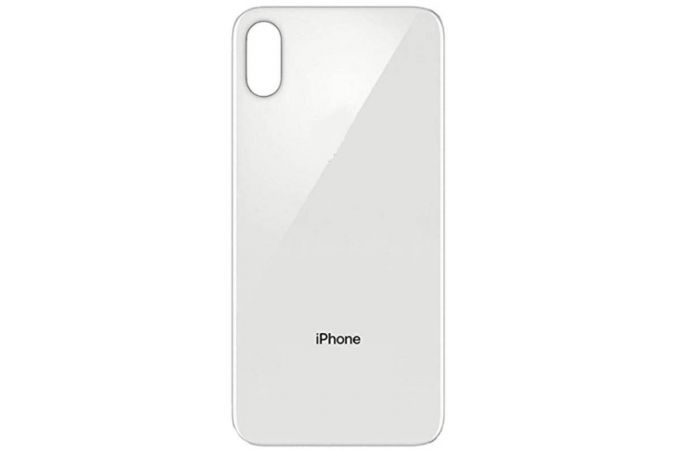 Задняя крышка (стекло) для iPhone XS (белый) легкая установка CE