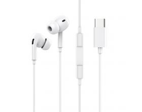 Наушники вакуумные проводные SENDEM G33T штекер Type-C (белый)