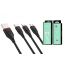 Кабель USB 3 в 1 BOROFONE BX17 Type-C/Lightning/Micro 2.4A (черный) 1м