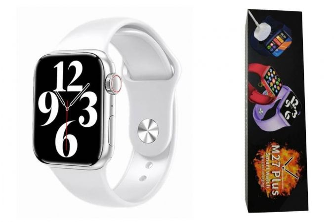 Смарт часы M27 Plus (белые)