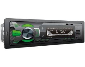 Автомагнитола AURA MP3/WMA AMH-105BT зеленая, Bluetooth,2xUSB/micro SD, FLAC