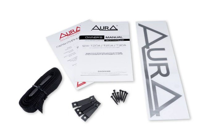 Сабвуфер Aura SW-T30A 12"(30см)корпусной,активный,1201Вт,SPL-90Дб,труба