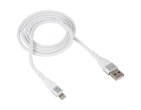 Кабель USB "WALKER" C580 для Apple  30W, поддержка QC, белый