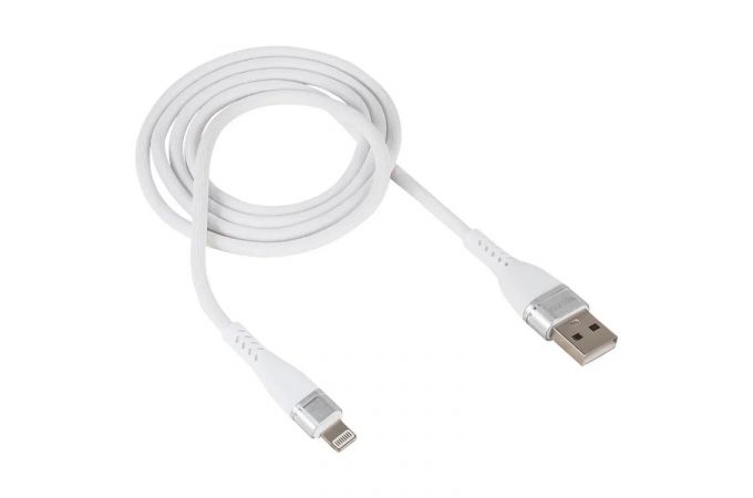 Кабель USB "WALKER" C580 для Apple  30W, поддержка QC, белый