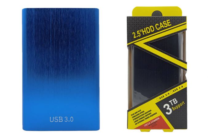 Кейс для HDD/SSD 2.5'' USB3.0 - SATA металл (S2509U3_Blue)