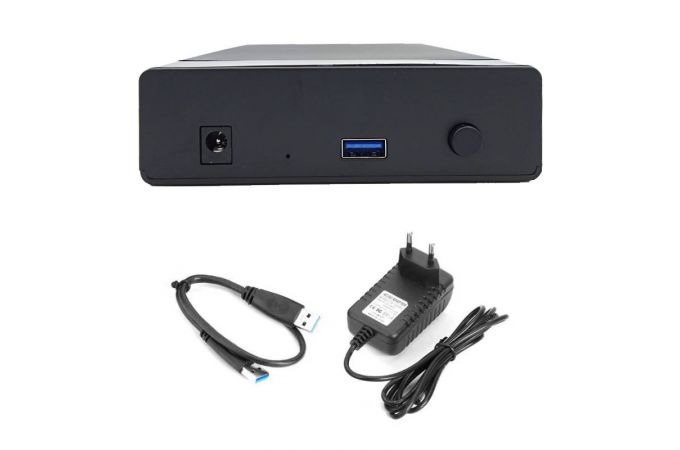 Кейс для HDD 3.5'' USB3.0 - SATA пластик (S356U3_Black)