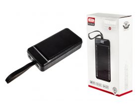 Универсальный дополнительный аккумулятор Power Bank XO PR157, 40000 mAh, 3A вх/вых, USB/Type-C, QC 3.0+PD, черный (-)