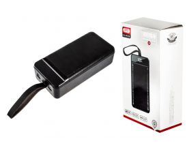 Универсальный дополнительный аккумулятор Power Bank XO PR-158, 50000 mAh, 3A вх/вых, USB/Type-C, QC 3.0+PD, черный (-)