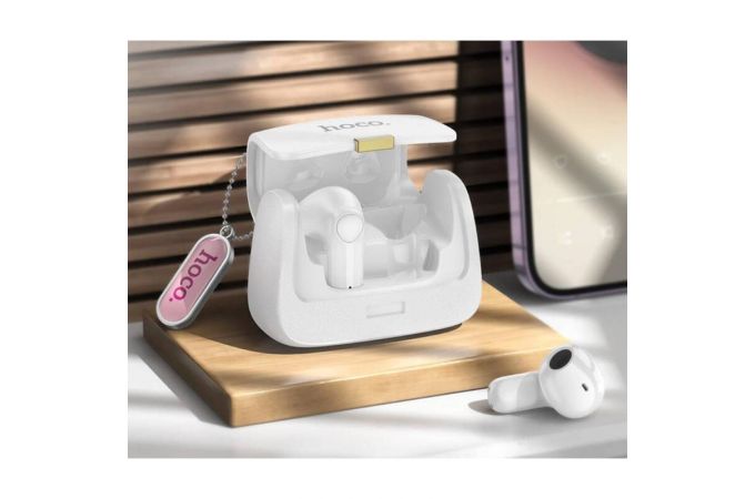 Наушники вакуумные беспроводные HOCO DES35 wireless stereo headset Bluetooth (белый)