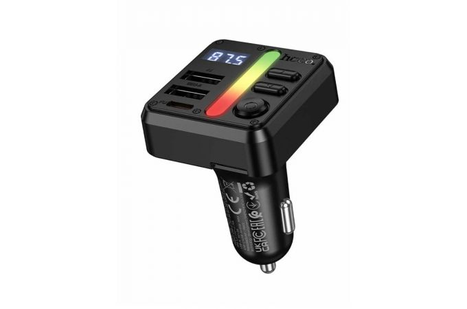 FM-Модулятор HOCO E89 Libre 45W 1A1C автомобильный BT FM трансмиттер (черный)