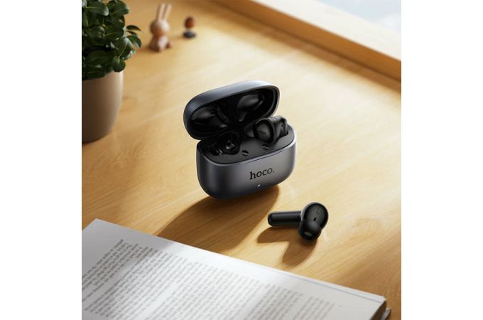 Наушники вакуумные беспроводные HOCO EQ27 Fun ANC+ENC гарнитура с ИИ переводчиком(APP) (серый)