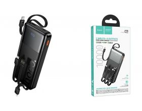 Универсальный дополнительный аккумулятор Power Bank HOCO J156 Founder 22.5W+PD20W с 4 кабелями (10000mA (черный)