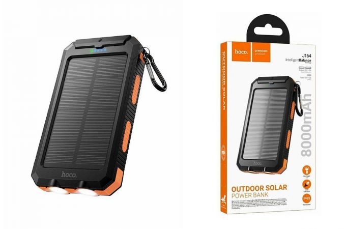 Универсальный дополнительный аккумулятор Power Bank HOCO J164 Platinum портативный аккумулятор (8000mAh)  (черный)