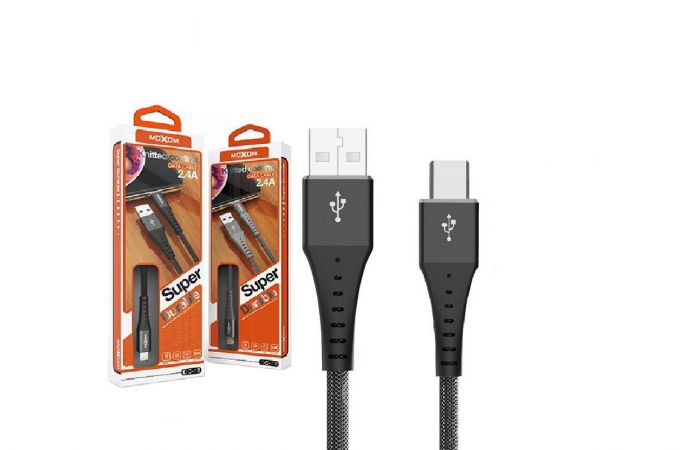 Кабель USB - USB Type-C MOXOM в блистере CC-72 (черный) 1,2м