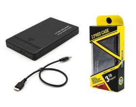 Кейс для HDD/SSD 2.5'' USB3.0 - SATA пластик (S840_Black)