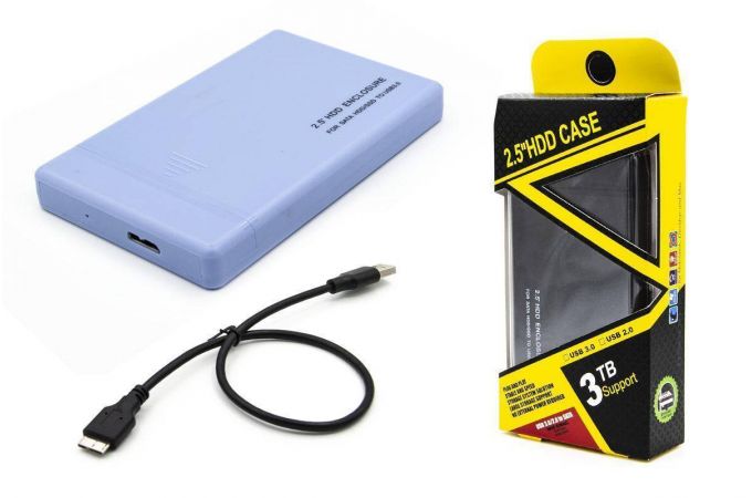 Кейс для HDD/SSD 2.5'' USB3.0 - SATA пластик (S840_Blue)