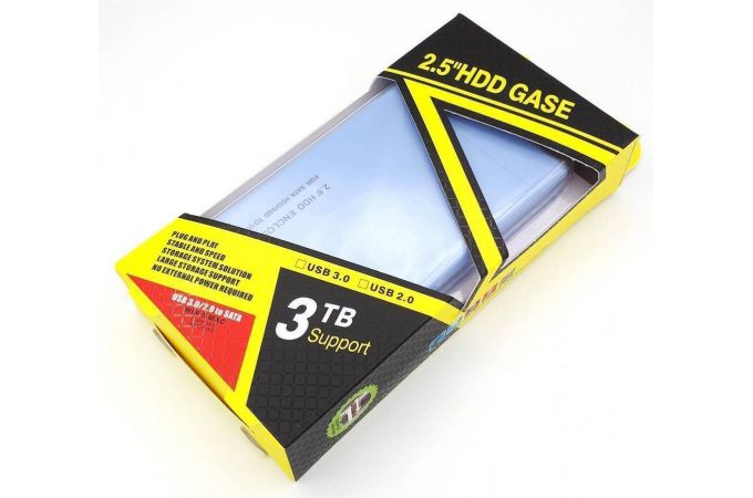 Кейс для HDD/SSD 2.5'' USB3.0 - SATA пластик (S840_Blue)