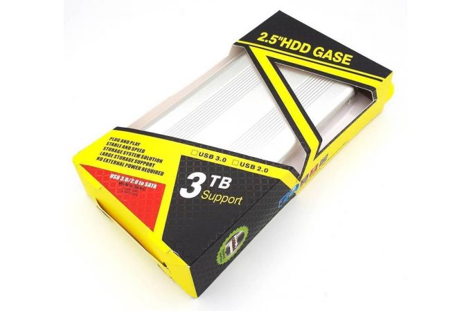 Кейс для HDD/SSD 2.5'' USB3.0 - SATA металл (S254U3_Silver)