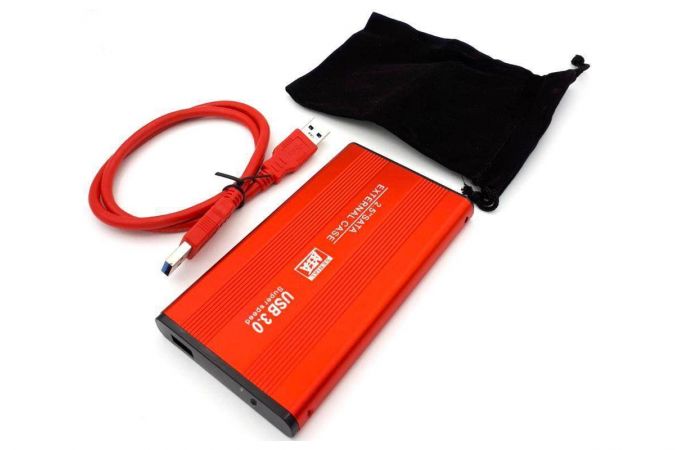 Кейс для HDD/SSD 2.5'' USB3.0 - SATA металл (S254U3_Red)