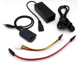 Адаптер USB Type-A (M) --> IDE (F) + SATA (F) + FLOPPY (F) (USB2.0)(1/417)