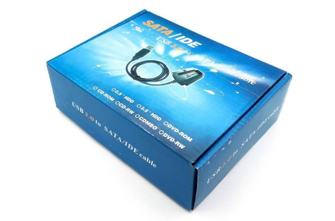 Адаптер USB Type-A (M) --> IDE (F) + SATA (F) + FLOPPY (F) (USB2.0)