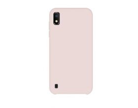 Чехол для Samsung A10  (A105) тонкий (бледно-розовый)