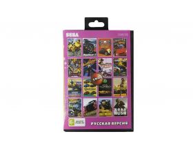 Картридж 16 bit 19в1 AC-19001 ROAD RASH 1, 2, 3/ ROCK N'ROLL RAСING/ TOP GEAR 2+..
