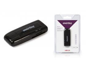 Картридер Smartbuy 705, USB 3.0 - SD/microSD, черный (SBR-705-K)