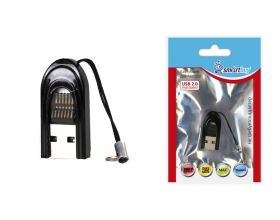 Картридер Smartbuy 710, USB 2.0 - MicroSD, черный (SBR-710-K)