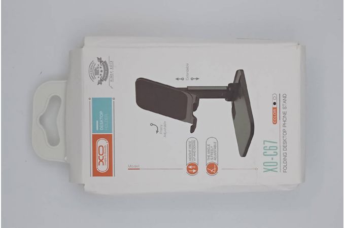 Подставка настольная для телефона XO C67 Aluminum alloy (черный) (УЦЕНКА! МЯТАЯ УПАКОВКА)