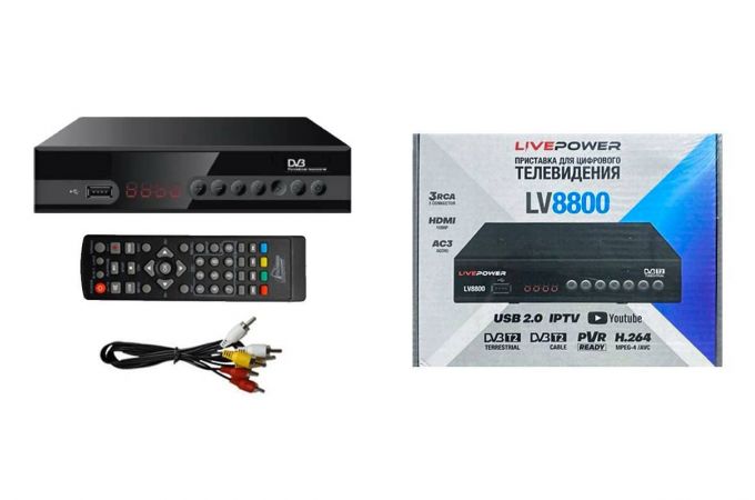 ТВ ресивер DVB-T2/C HD Live-Power LV8800 (Wi-Fi)