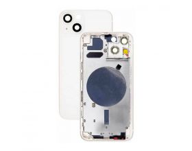 Корпус для iPhone 13  в сборе со шлейфами (белая) 5G с разбора (небольшие потертости на крышке)