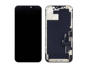 Дисплей для iPhone 12 (A2403)/ 12 Pro (A2407) в сборе с тачскрином (черный) с разбора (царапины на экране)