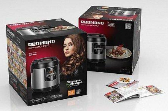 Мультиварка REDMOND RMC-M38 черная 860 Вт, 5 л