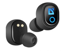 Наушники вакуумные беспроводные Defender Twins 639 Bluetooth (черный)