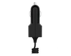 Автомобильное зарядное устройство АЗУ USB + кабель MicroUSB Prime Line (2202) 1A, (черный)